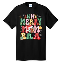 In My Merry Mom Era Groovy Christmas Family Matching Tall T-Shirt