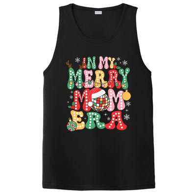 In My Merry Mom Era Groovy Christmas Family Matching PosiCharge Competitor Tank