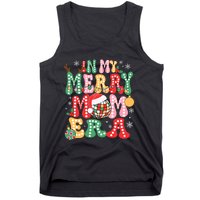 In My Merry Mom Era Groovy Christmas Family Matching Tank Top