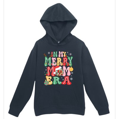 In My Merry Mom Era Groovy Christmas Family Matching Urban Pullover Hoodie