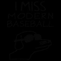 I Miss Modern Baseball Funny Dog Sport Lover V-Neck T-Shirt