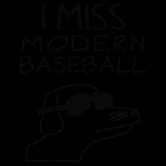 I Miss Modern Baseball Funny Dog Sport Lover V-Neck T-Shirt