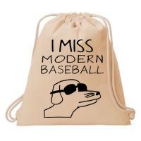 I Miss Modern Baseball Funny Dog Sport Lover Drawstring Bag