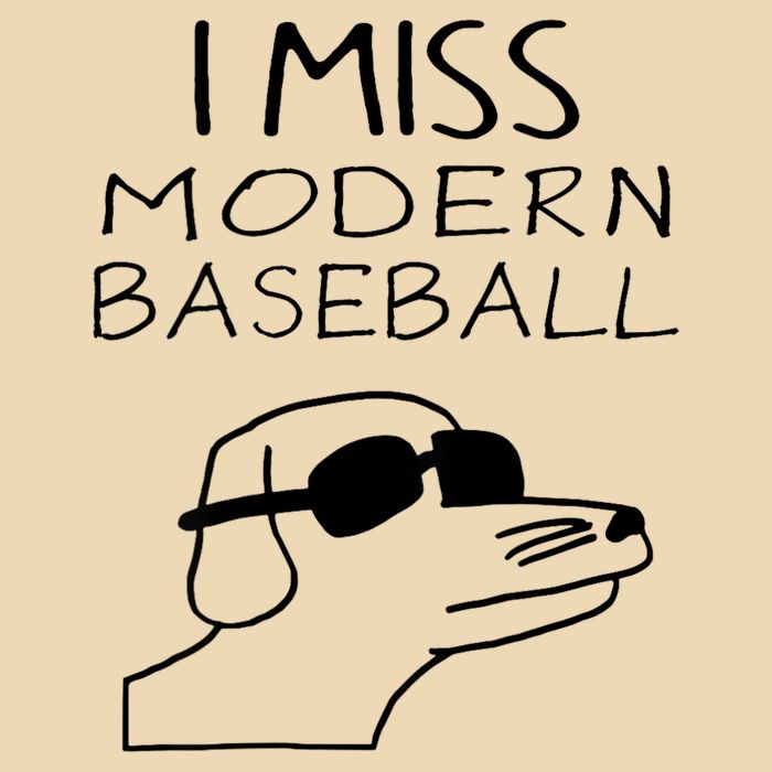I Miss Modern Baseball Funny Dog Sport Lover Drawstring Bag