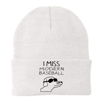 I Miss Modern Baseball Funny Dog Sport Lover Knit Cap Winter Beanie