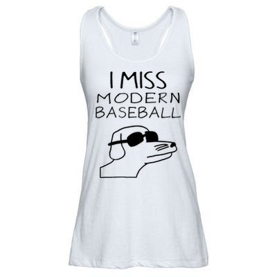 I Miss Modern Baseball Funny Dog Sport Lover Ladies Essential Flowy Tank
