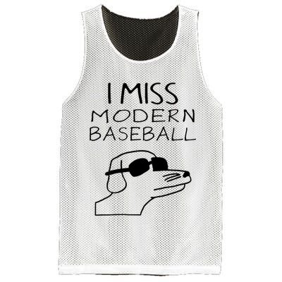 I Miss Modern Baseball Funny Dog Sport Lover Mesh Reversible Basketball Jersey Tank