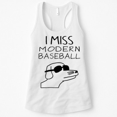 I Miss Modern Baseball Funny Dog Sport Lover Womens Tank Top