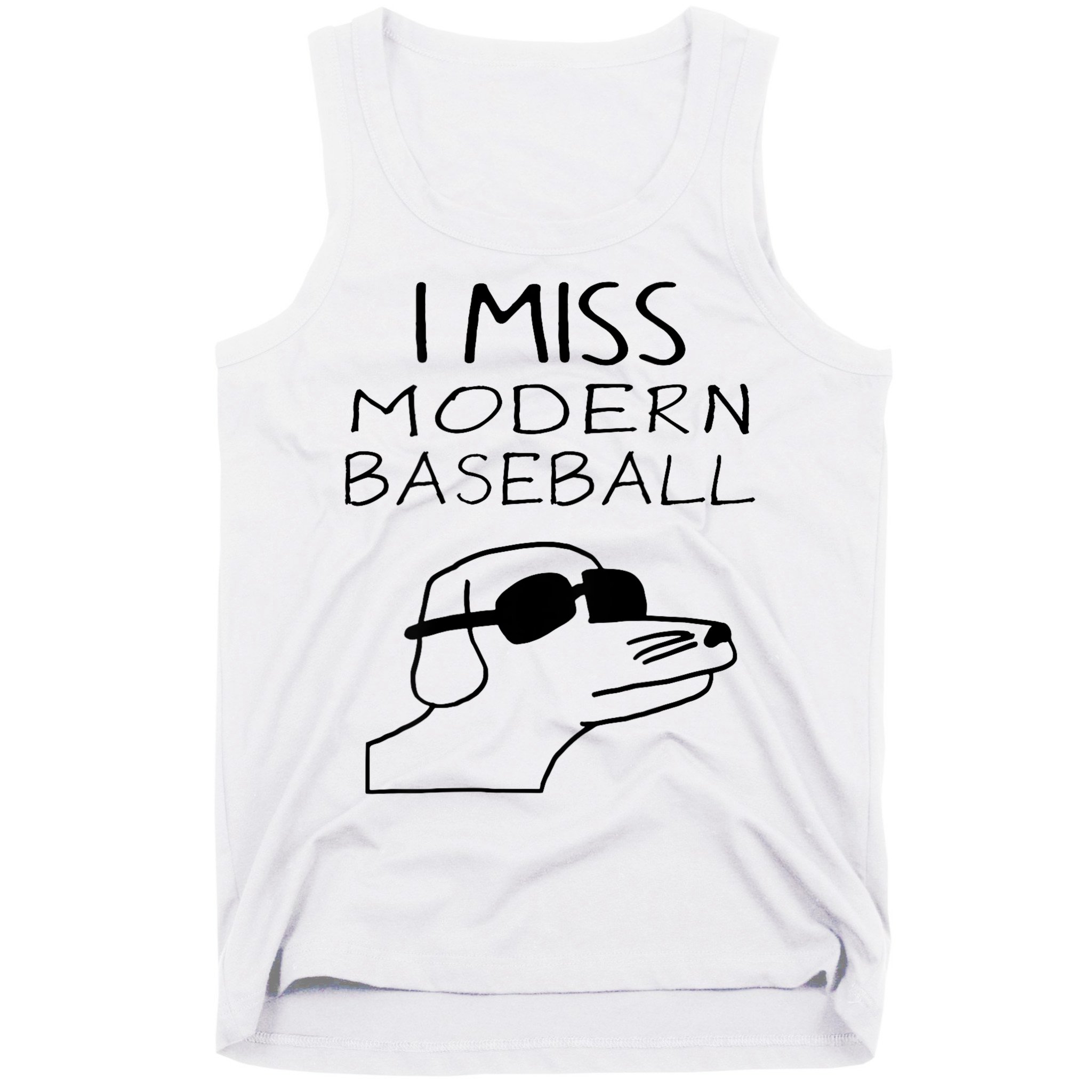 I Miss Modern Baseball Funny Dog Sport Lover Tank Top