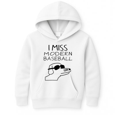 I Miss Modern Baseball Funny Dog Sport Lover Kids Hoodie