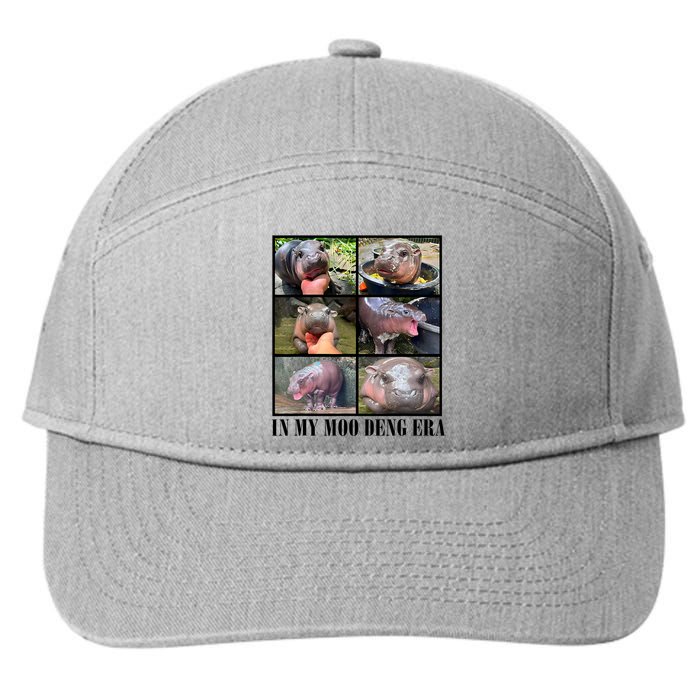 In My Moo Deng Era  Moo Deng Lover 7-Panel Snapback Hat