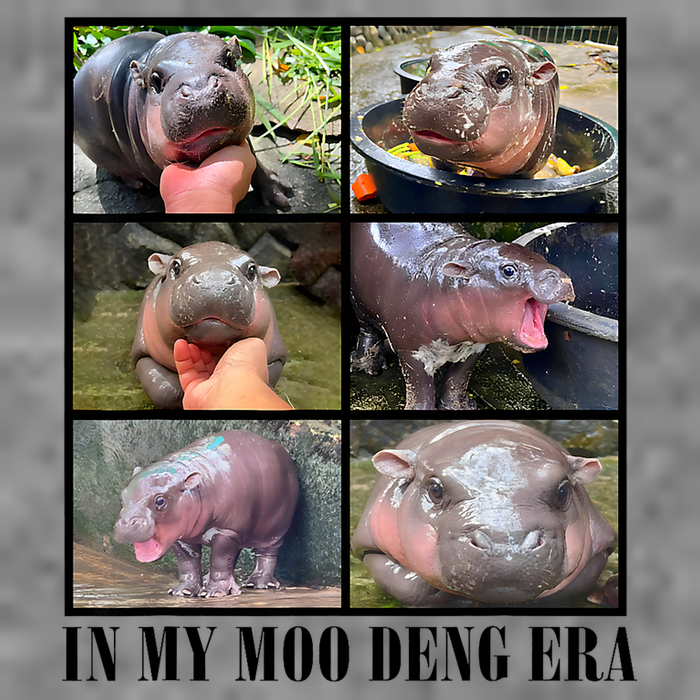 In My Moo Deng Era  Moo Deng Lover 7-Panel Snapback Hat