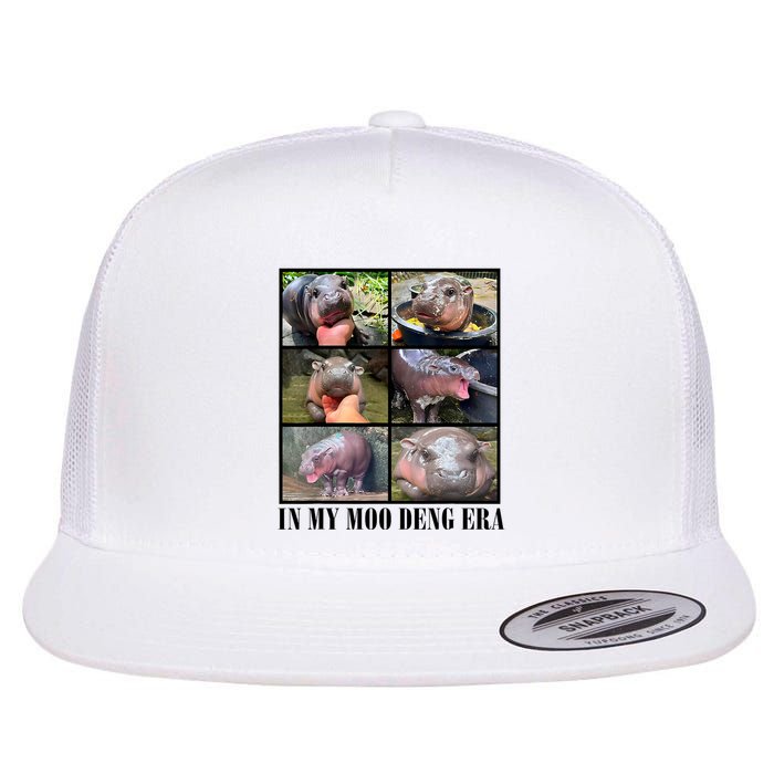 In My Moo Deng Era  Moo Deng Lover Flat Bill Trucker Hat