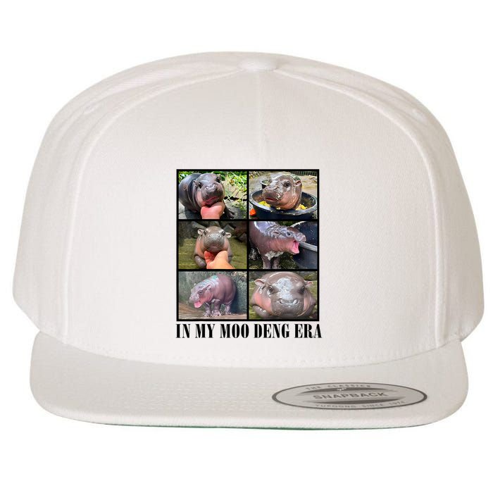 In My Moo Deng Era  Moo Deng Lover Wool Snapback Cap