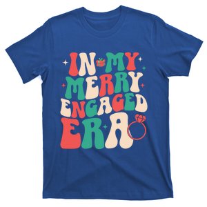 In My Merry Engaged Era Groovy Xmas Wedding Bride Christmas Gift T-Shirt