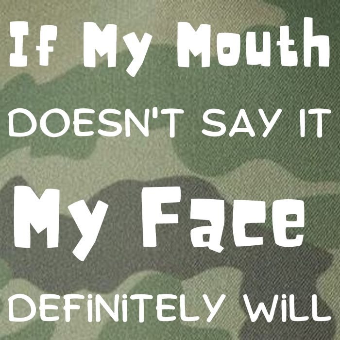 If My Mouth Doesnt Say It My Face Definitely Will Funny Legacy Tie Dye Trucker Hat
