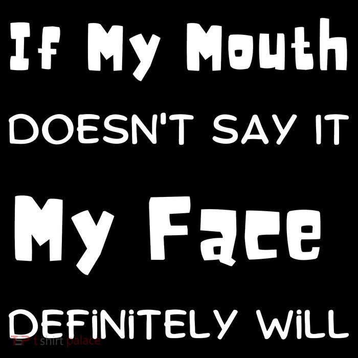 If My Mouth Doesnt Say It My Face Definitely Will Funny Stripe Pom Pom Beanie