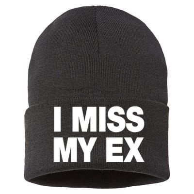 I Miss My Ex Sustainable Knit Beanie