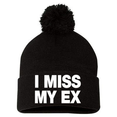 I Miss My Ex Pom Pom 12in Knit Beanie