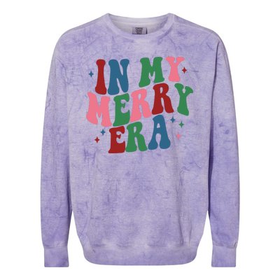 In My Merry Era Christmas Holiday Colorblast Crewneck Sweatshirt