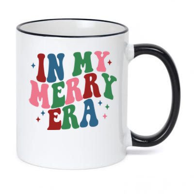 In My Merry Era Christmas Holiday 11oz Black Color Changing Mug