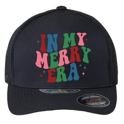 In My Merry Era Christmas Holiday Flexfit Unipanel Trucker Cap