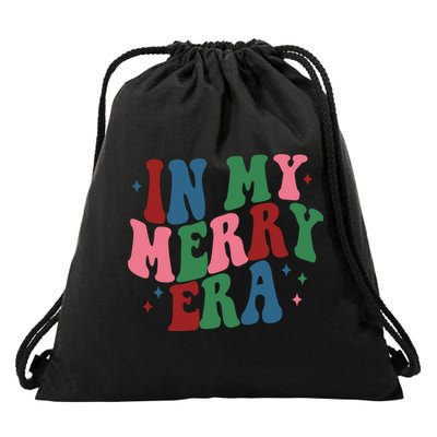 In My Merry Era Christmas Holiday Drawstring Bag