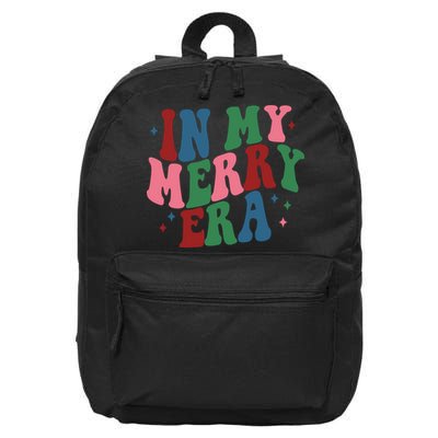 In My Merry Era Christmas Holiday 16 in Basic Backpack