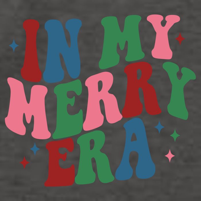 In My Merry Era Christmas Holiday Vector Backpack