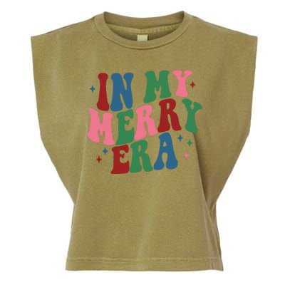 In My Merry Era Christmas Holiday Garment-Dyed Women's Muscle Tee