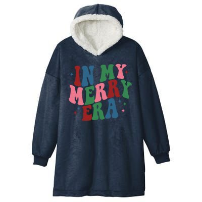 In My Merry Era Christmas Holiday Hooded Wearable Blanket