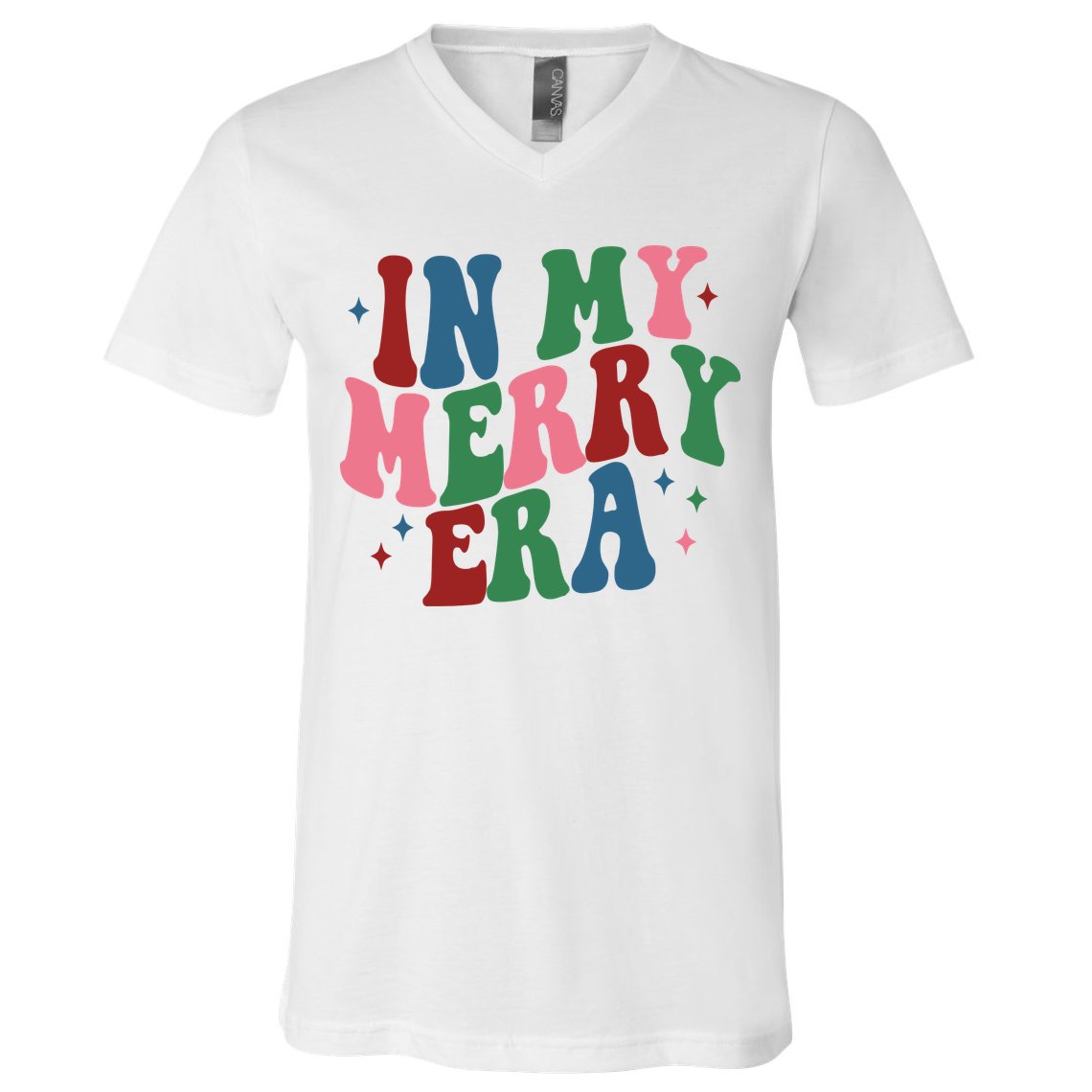 In My Merry Era Christmas Holiday V-Neck T-Shirt