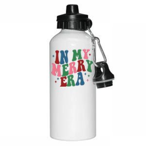 In My Merry Era Christmas Holiday Aluminum Water Bottle 