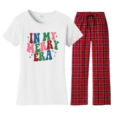 In My Merry Era Christmas Holiday Women's Flannel Pajama Set