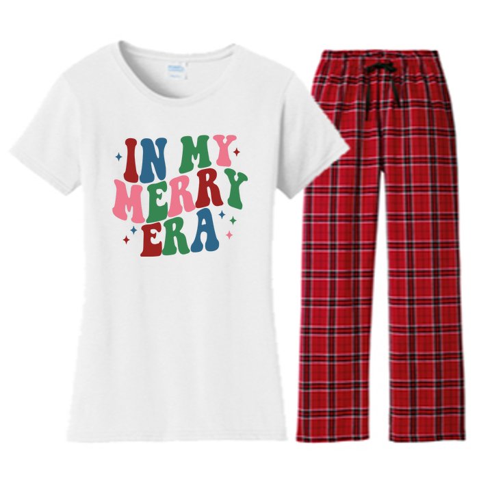 In My Merry Era Christmas Holiday Women's Flannel Pajama Set