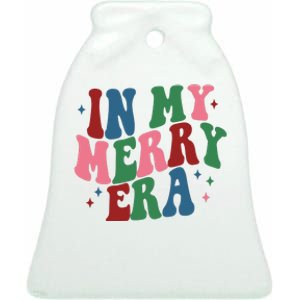 In My Merry Era Christmas Holiday Ceramic Bell Ornament