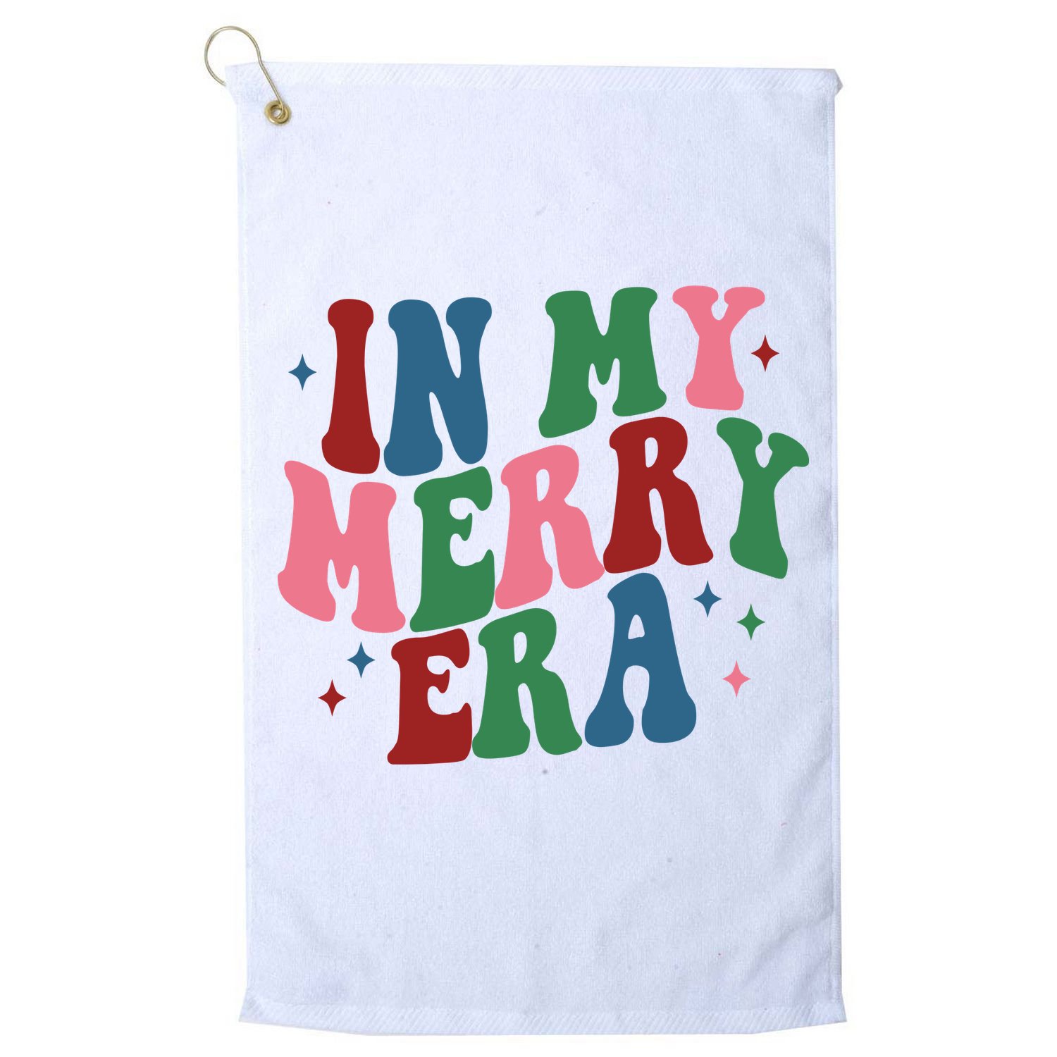 In My Merry Era Christmas Holiday Golf Towel