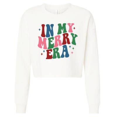 In My Merry Era Christmas Holiday Cropped Pullover Crew