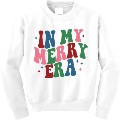 In My Merry Era Christmas Holiday Kids Sweatshirt