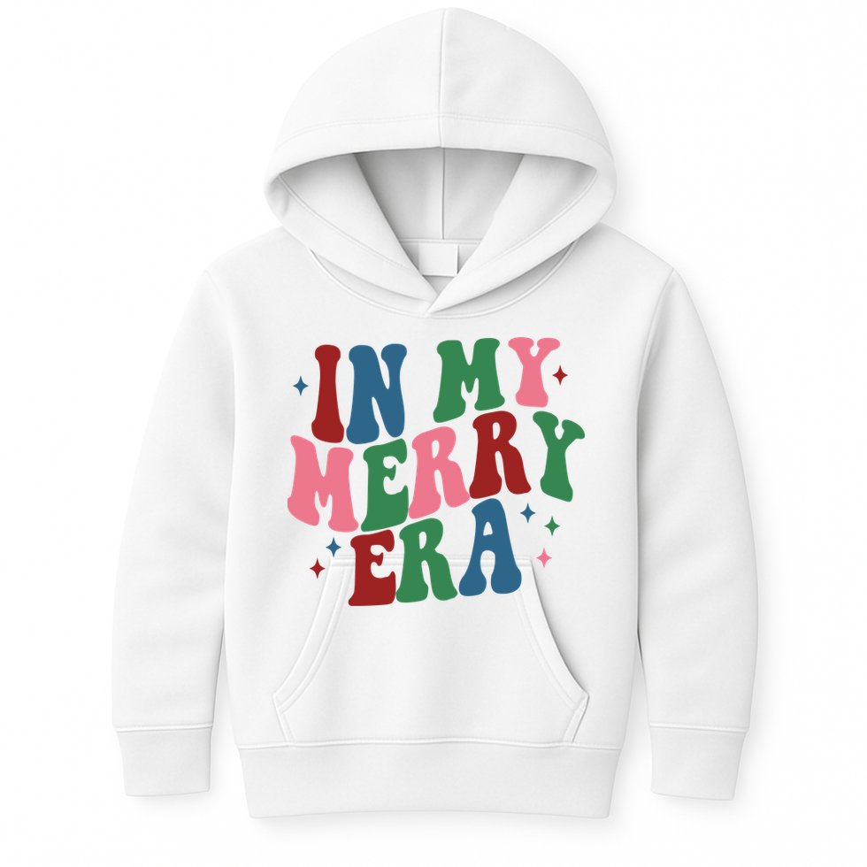 In My Merry Era Christmas Holiday Kids Hoodie
