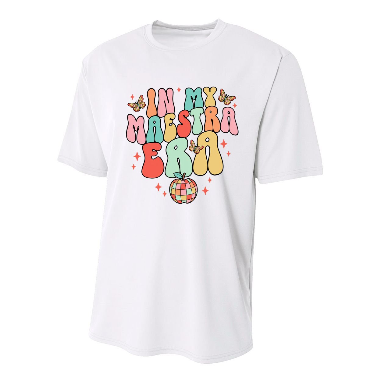 In My Maestra Era Spanish Teacher Back To School Youth Performance Sprint T-Shirt