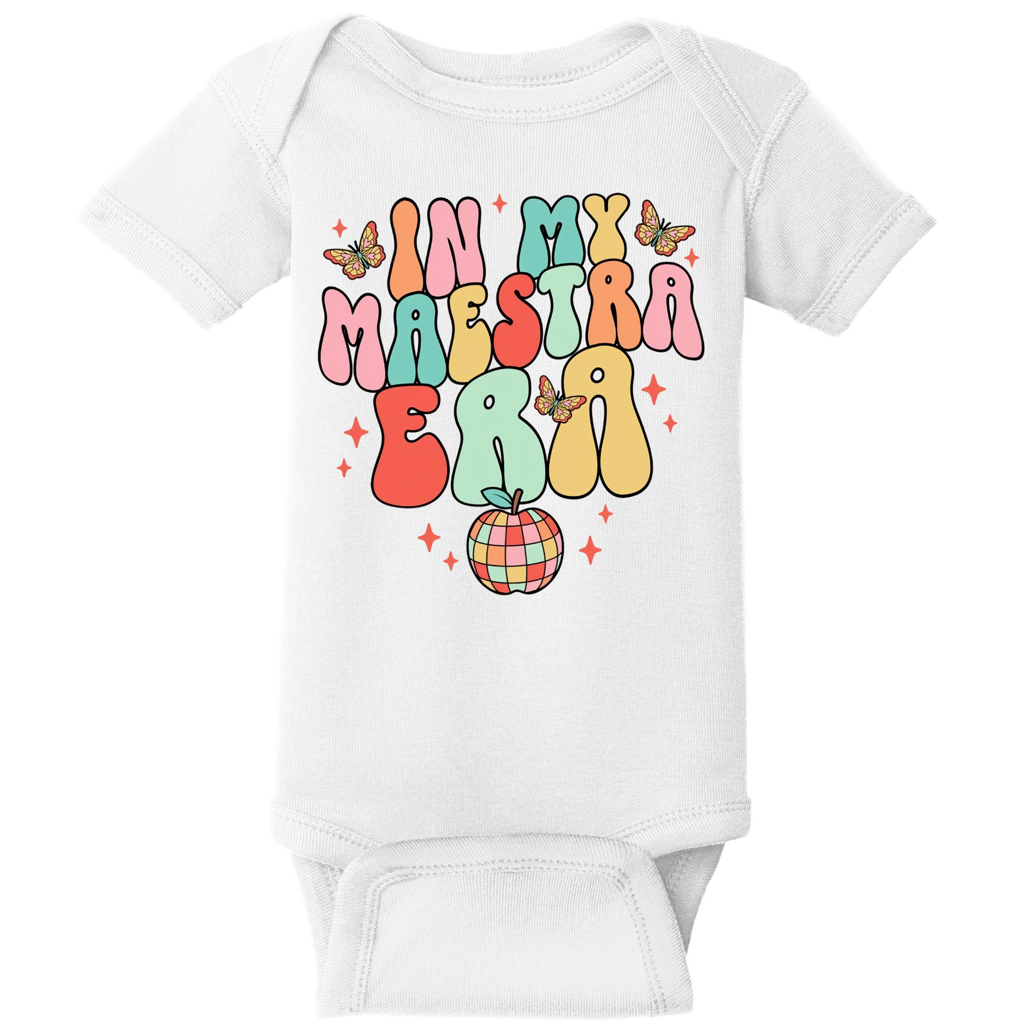 In My Maestra Era Spanish Teacher Back To School Baby Bodysuit