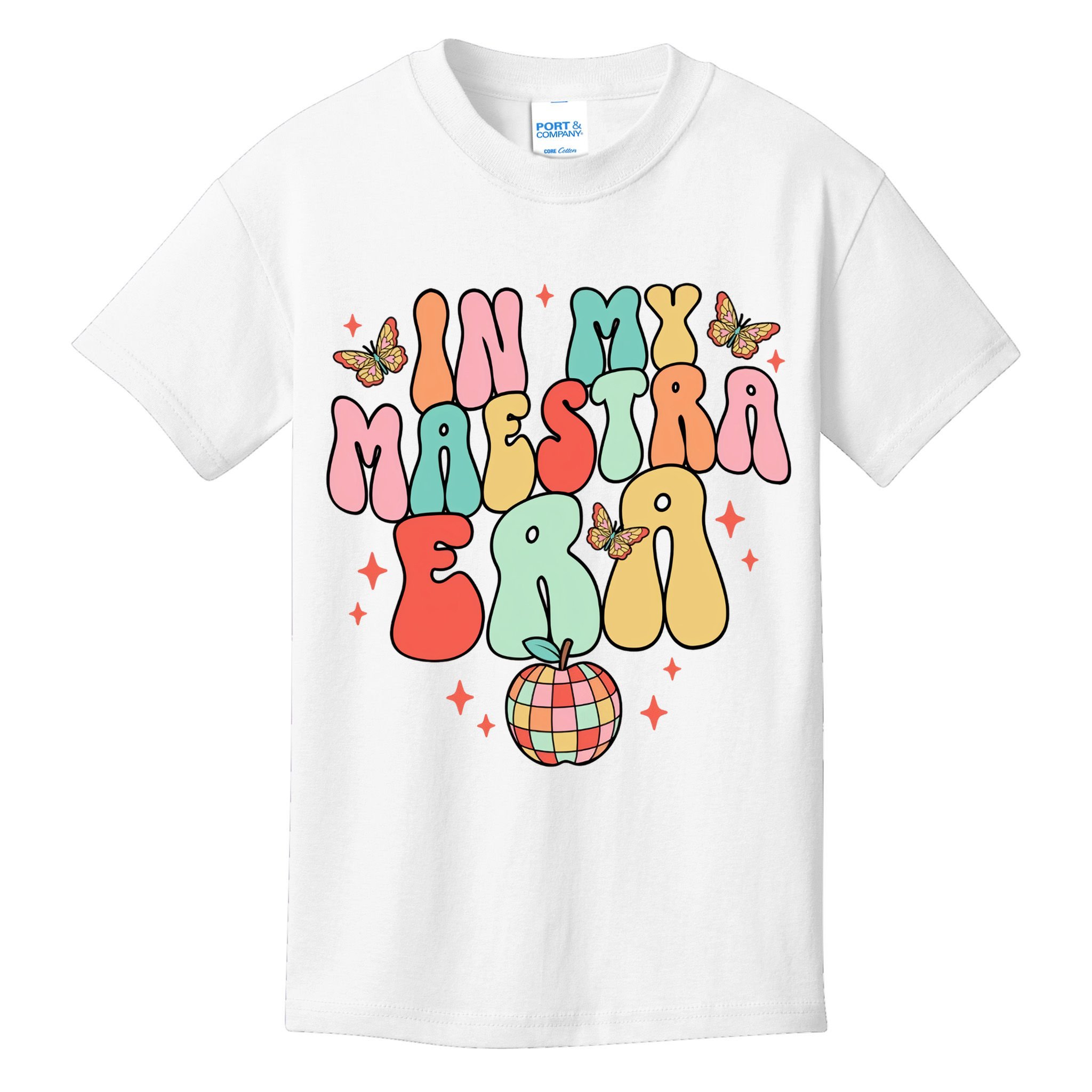 In My Maestra Era Spanish Teacher Back To School Kids T-Shirt
