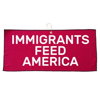 Immigrants Feed America  Large Microfiber Waffle Golf Towel