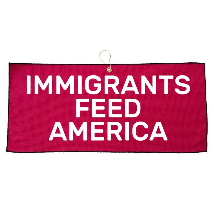 Immigrants Feed America  Large Microfiber Waffle Golf Towel