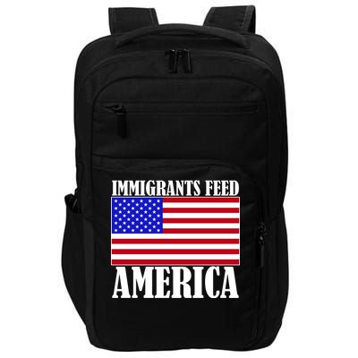 Immigrants Feed America US Flag Impact Tech Backpack