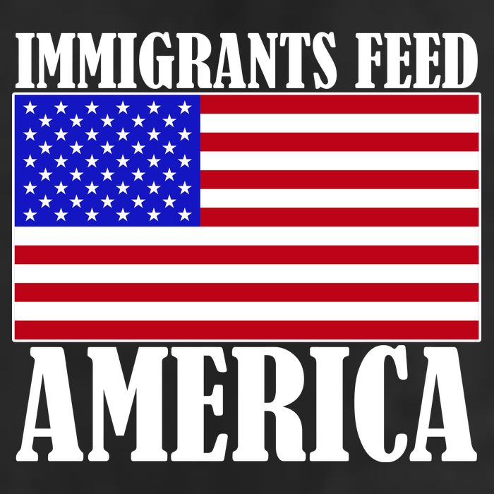 Immigrants Feed America US Flag Adult Drive Performance Visor