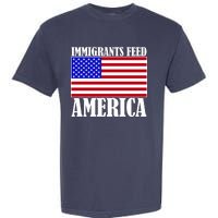 Immigrants Feed America US Flag Garment-Dyed Heavyweight T-Shirt