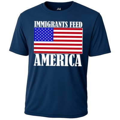 Immigrants Feed America US Flag Performance Shirt