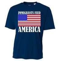 Immigrants Feed America US Flag Cooling Performance Crew T-Shirt